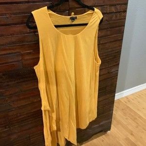 Sleeveless Tunic asymmetrical hem 1X New Directions